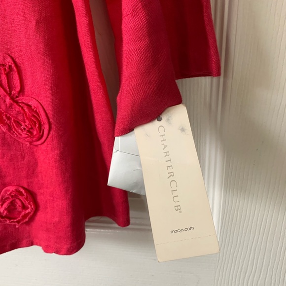 Linen Button Top - Picture 6 of 7